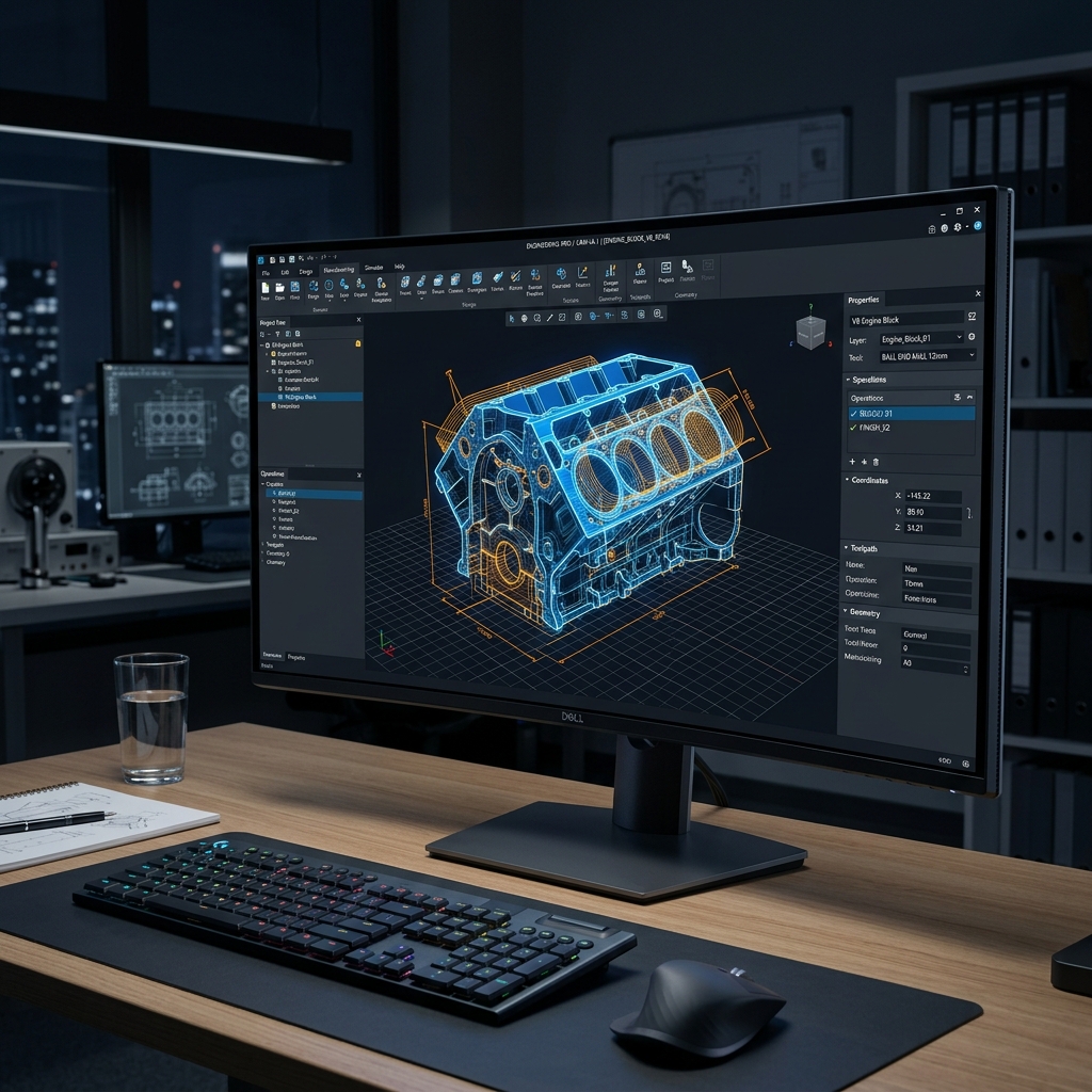 Motor Bloğu CAD Tasarımı